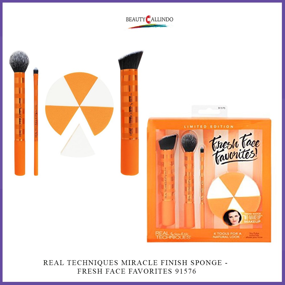 REAL TECHNIQUES 1576 MIRACLE FINISH SPONGE - FRESH FACE FAVORITES 91576