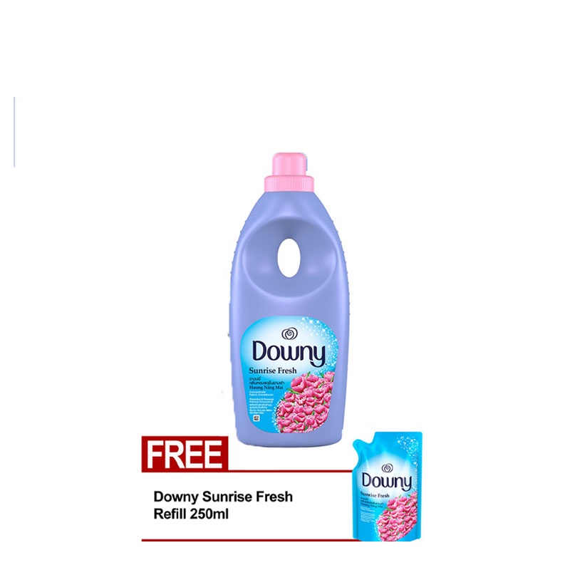Downy Pelembut Pakaian Sunrise Fresh Botol 900 mL [Free Refill 250 mL Khusus Pulau Jawa & Lampung]