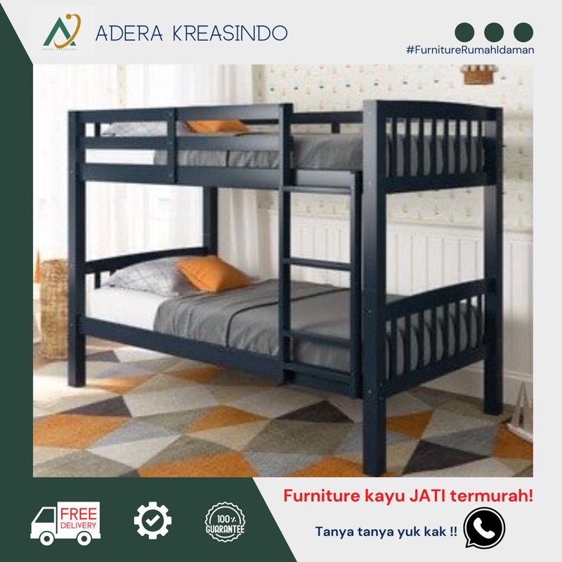 Tempat tidur kayu jati    Dipan kayu jati    Ranjang kayu jati    Ranjang tingkat kayu    Dipan kayu