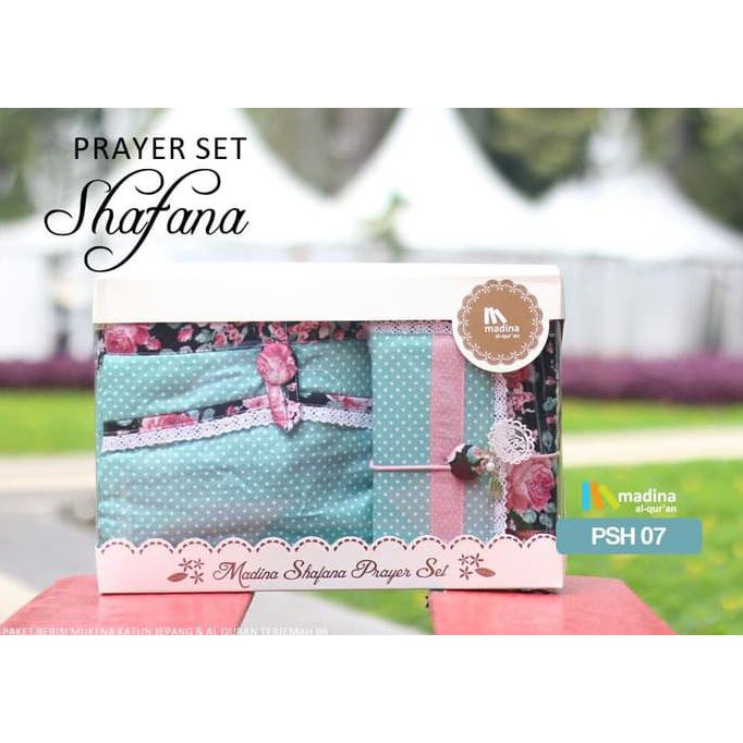 Fashion Muslim - Mukena Set Quran Prayer Set Madina Shafana Shabby Chic Katun Jepang
