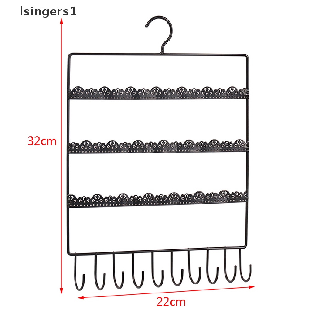 (lsingers1) Rak Display / Organizer Anting / Kalung / Perhiasan Model Gantung Untuk Dinding