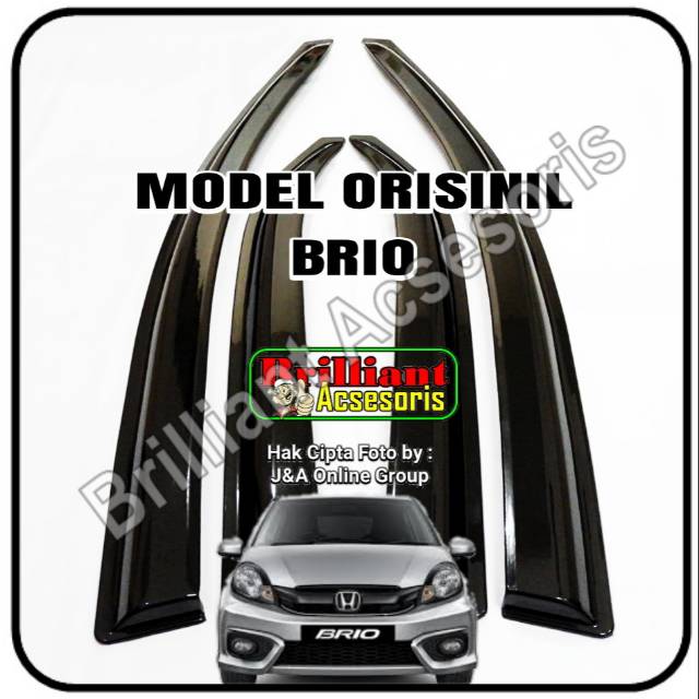 Talang Air 4 Pintu Hitam - Model Ori - Brio / All New Brio / All New Jazz / Mobilio / BRV