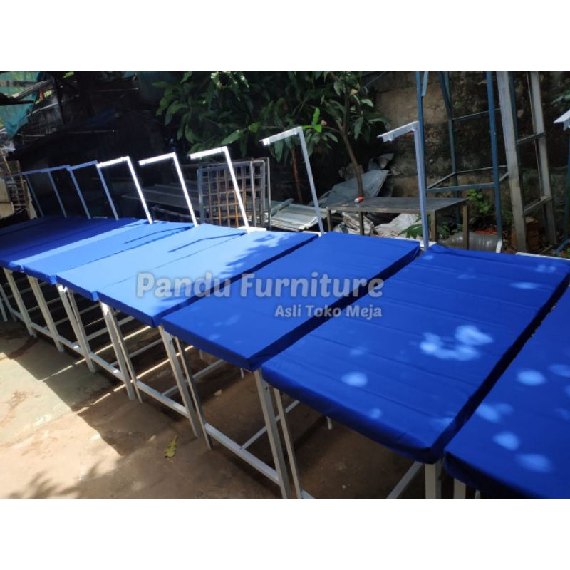 Meja Setrika Uap Laundry Konveksi Lengkap Model Bongkar Pasang