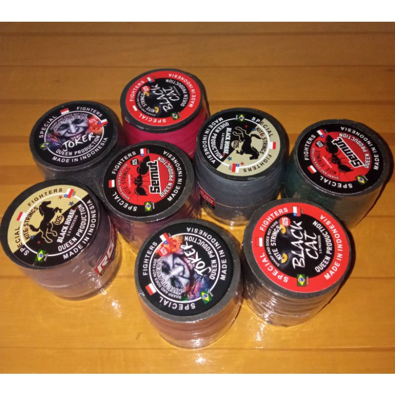 Benang Senar Gelasan Layangan 1200yard 0.25 (Joker, black cat, blackhorse, semut)