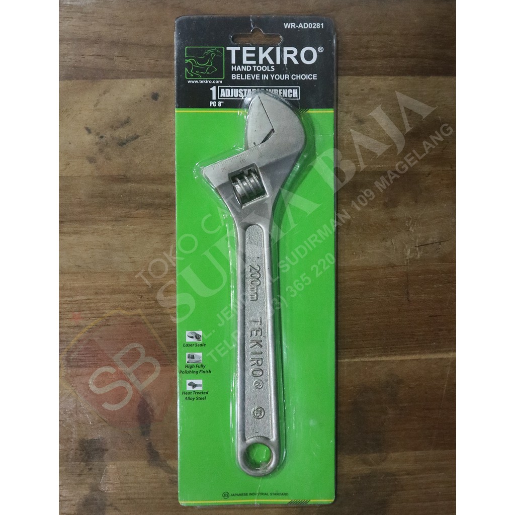 Tekiro Kunci Inggris 8 Inc 200 mm