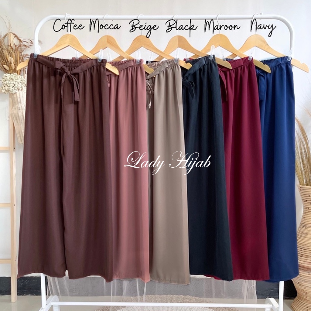 Celana Harian Wanita Kulot Wolfis Premium Celana Rumahan Panjang