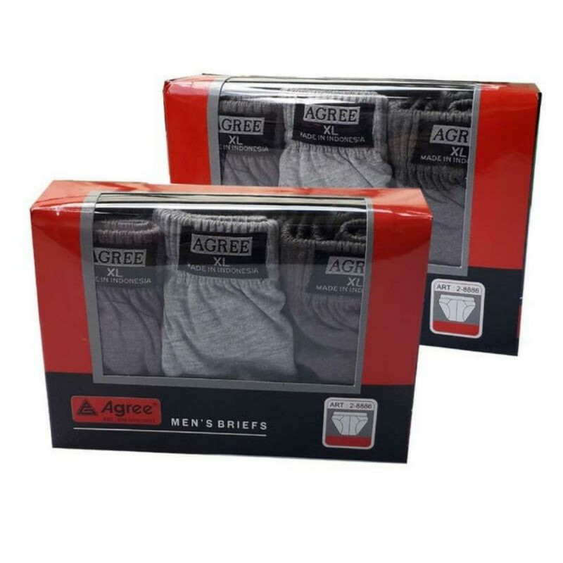 CELANA DALAM PRIA/CELANA DALAM DEWASA AGREE 8886 LUSINAN