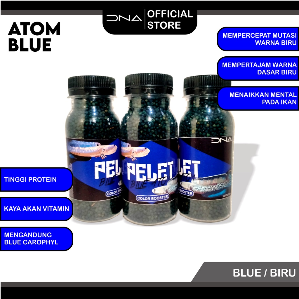 PELET ATOM pakan premium untuk progres WARNA ikan bisa untuk channa arwana louhan oscar pbass koki koi