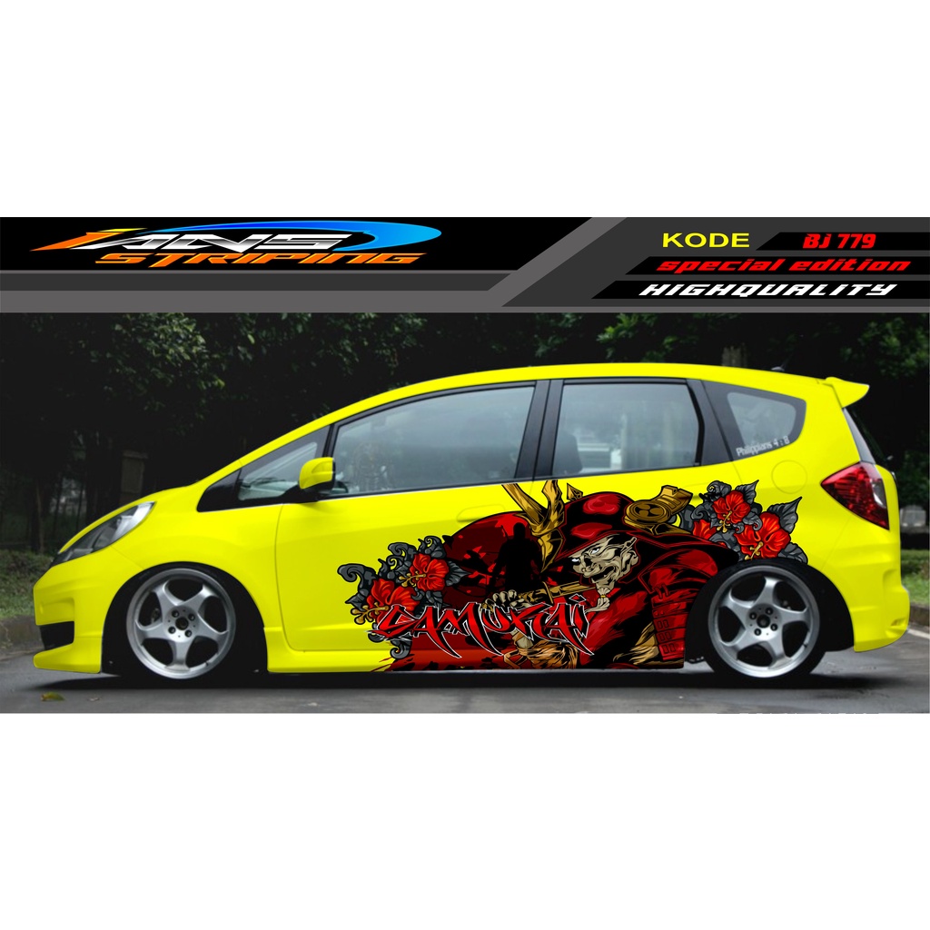 STIKER MOBIL JAZZ BRIO AVANZA SIGRA YARIS / STIKER VARIASI MOBIL / MODIF STICKER MOBIL