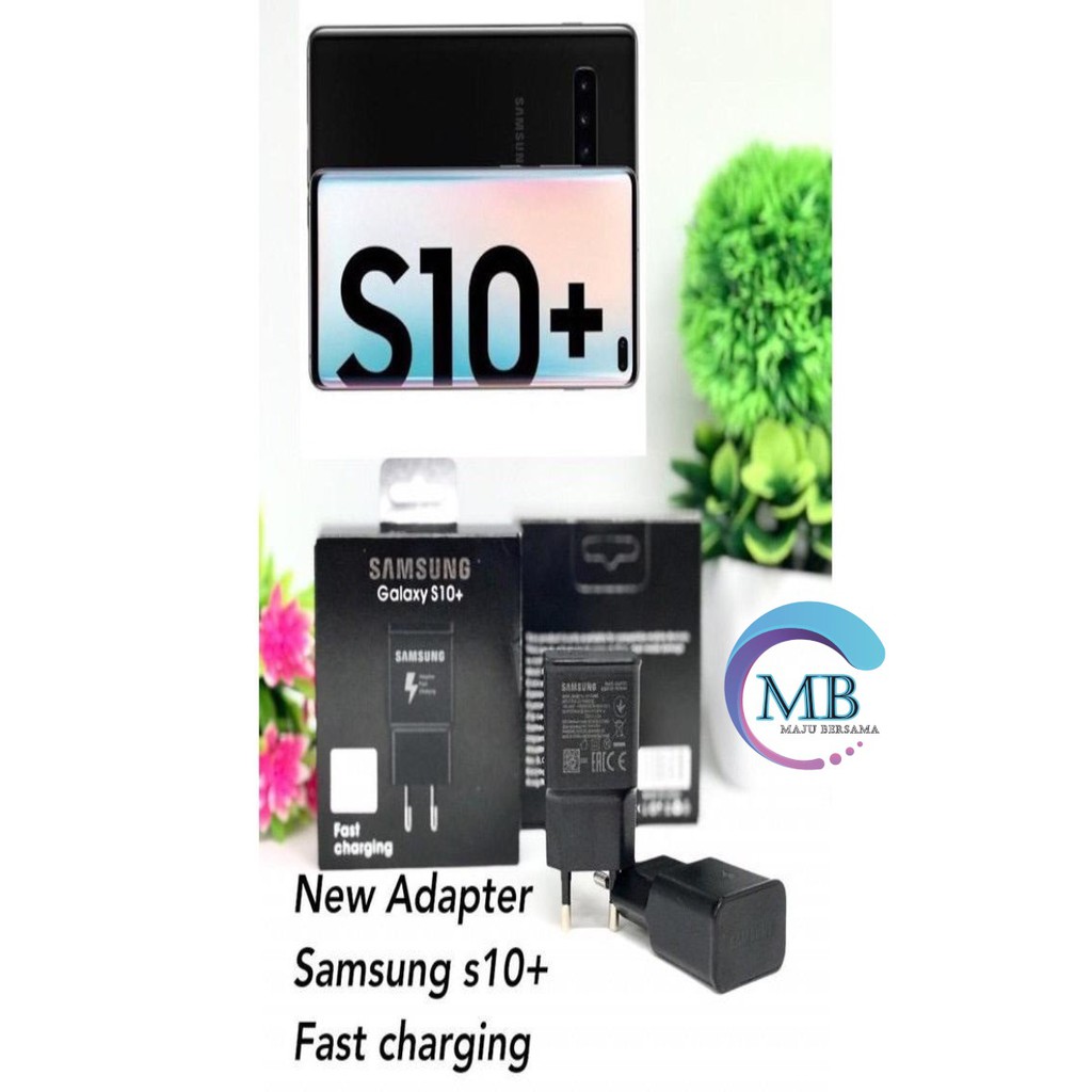 BM003 S10+ batok kepala adapter Cashan charger original Samsung 3A Fast charcing pengisian cepat MB831