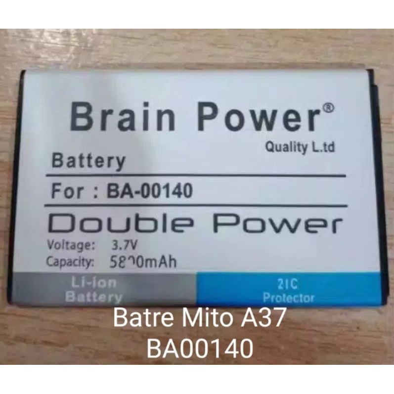 Double Power Battery Batere Batre Baterai Brain Power Mito A37 Z1 BA-00140 BA00140