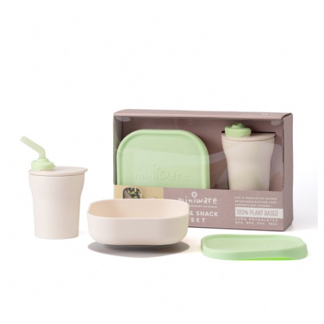 Miniware Sip &amp; Snack Set Peralatan Makan Mpasi