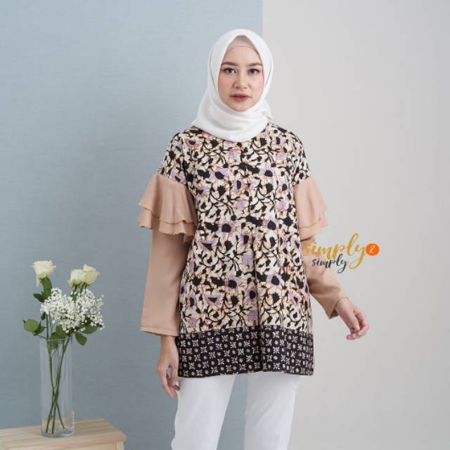Ruffle Batik Creamy simply2simply