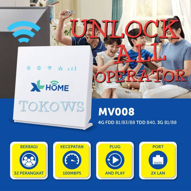 Jual MODEM HOME ROUTER WIFI XL UNLIMITED MOVIMAX MV008 UNLOCK ALL