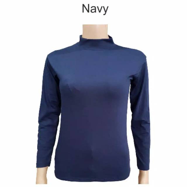 manset kaos wanita kerah tinggi