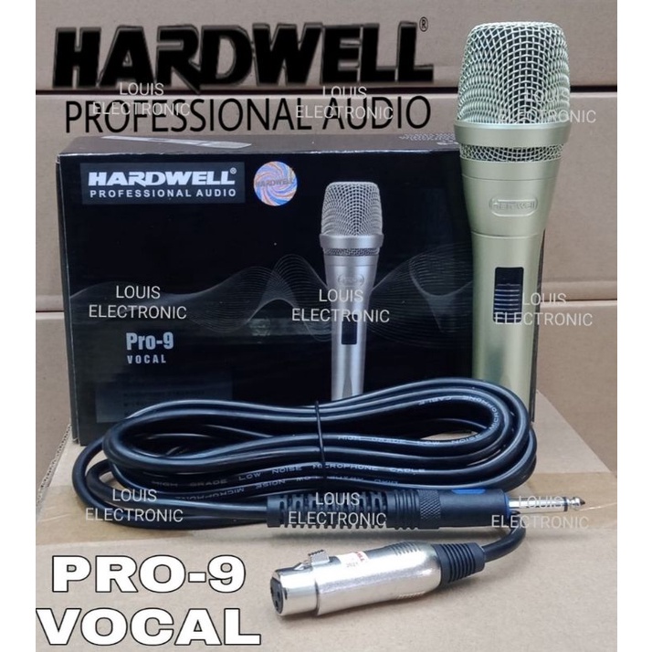 Mic Microphone Kabel HARDWELL PRO9 PRO-9 PRO 9 Vocal ORIGINAL