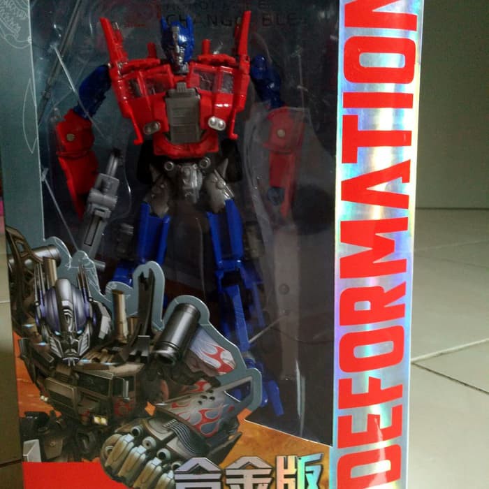 Mainan Robot Transformer Transformers 4 Optimus Prime Red Kbb