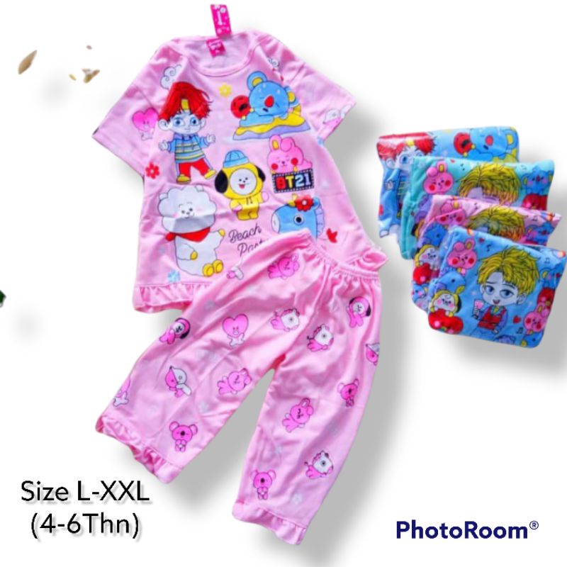 SETELAN CELANA BTS ANAK PEREMPUAN (4-6THN)