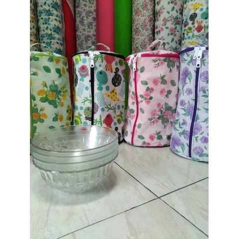 TAS MANGKOK COVER MANGKOK RAK MANGKOK KAIN MURAH BERKUALITAS SIZE 19X30 | FADHILAH SHOP BJB