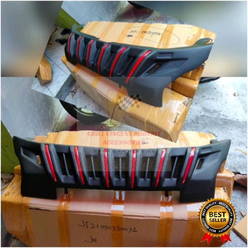 Grill Xpander cross list Merah