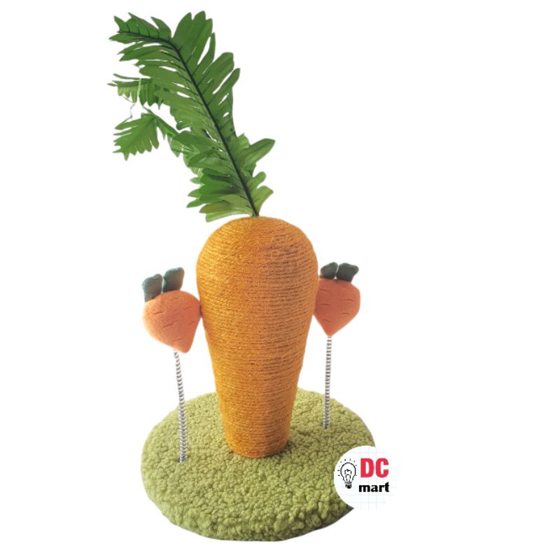 Cat SCRATCHING CARROT / Cakaran Garukan Kucing Bentuk Wortel