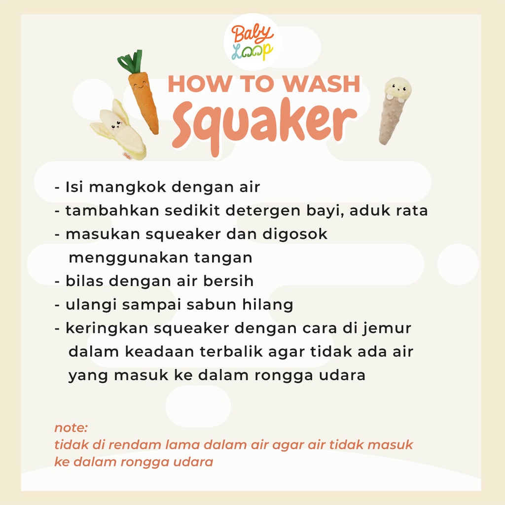 Baby Loop - Squeaker / Boneka Genggam Bayi