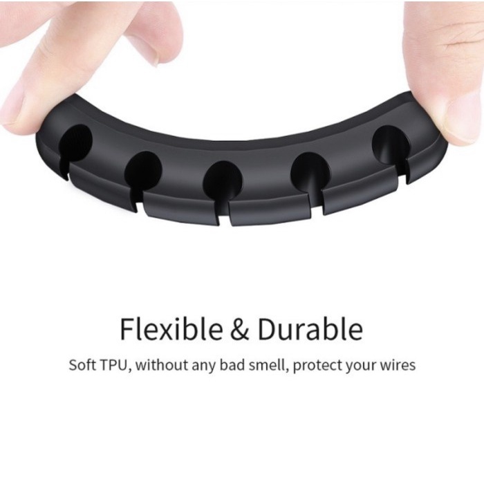 

PEREKAT-PENGIKAT- CABLE ORGANIZER KABEL MANAGEMENT CLIP SYSTEM SILICONE 1/3/5/7 SLOTS - CLIPS 7