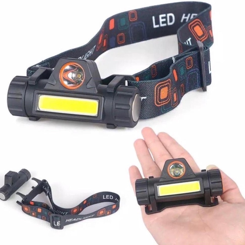 Senter kepala led headlamp senter kepala cas lampu kepala murah super terang anti air