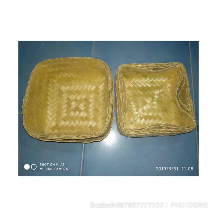 Besek nasi bambu catering polos 20*20*11 Unik