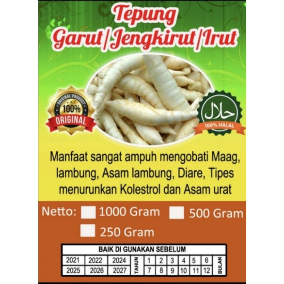 

tepung garut 1 kg /Pati garut/tepung garut/Pati garut asli/tepung garut asli/tepung jengkirut