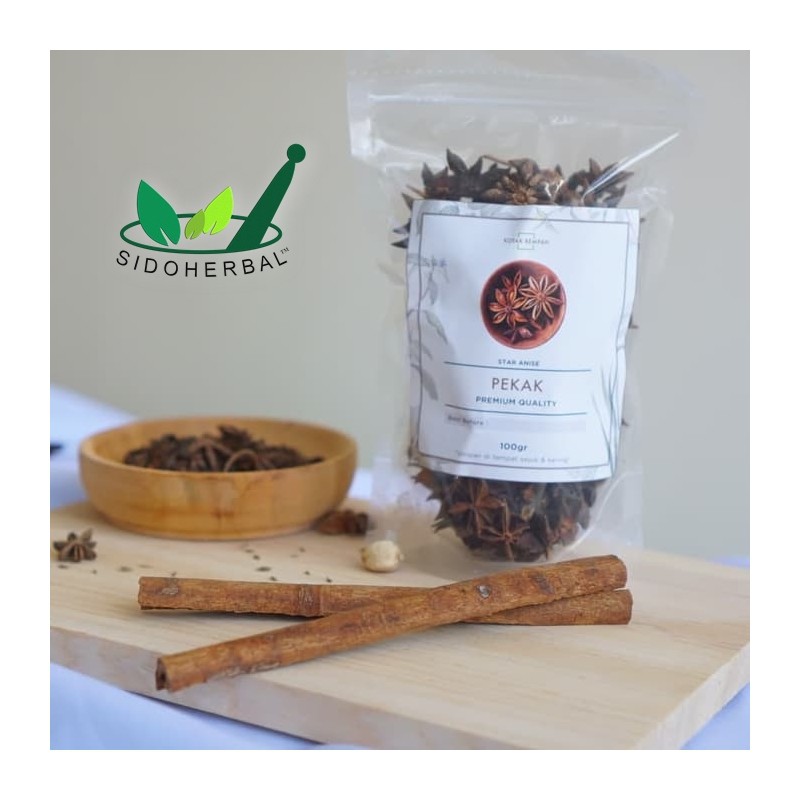 

Pekak / Bunga Lawang / Star Anise / Rempah JSR 100gr & 50gr SidoHerbal Free Shipping