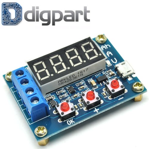 Power Battery Capacity Tester Ah Meter ZB2L3 LED Battery Discharge