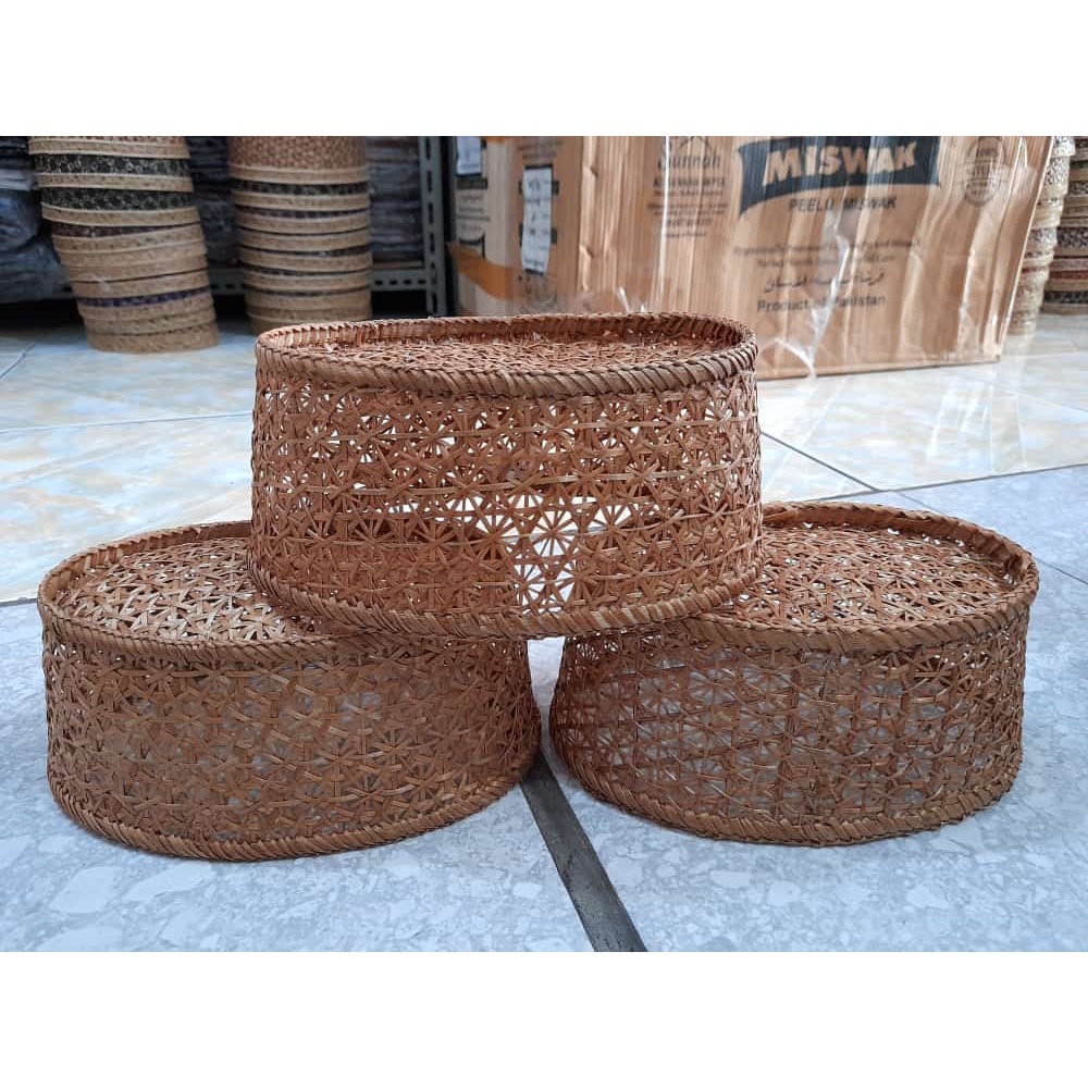 Grosir 10 pcs - Peci Kopiah Songkok Bambu Gorontalo - Songkok Bambu. | Basmalah Muslim