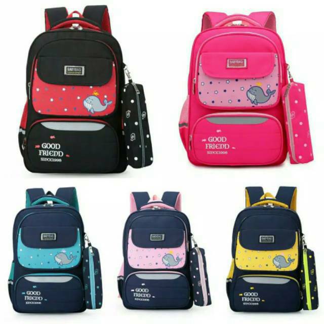 Tas Ransel Anak Sekolah Karakter Fashion Kids Backpack Cute Murah Batam Tas Kanvas import