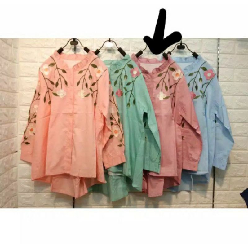 Atasan Kemeja Katun Jepang Import