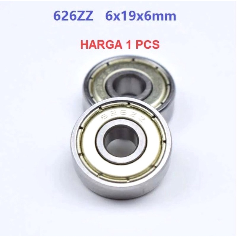 Ball Bearing 626ZZ Sealed Laher 6x19x6mm miniatur bearing