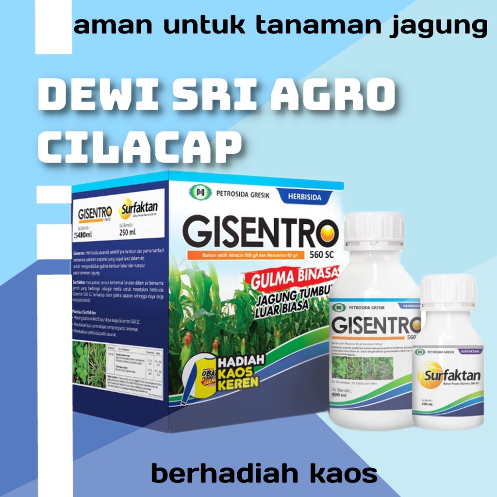 Herbisida Selektif Gisentro 500 ml untuk Tanaman Jagung