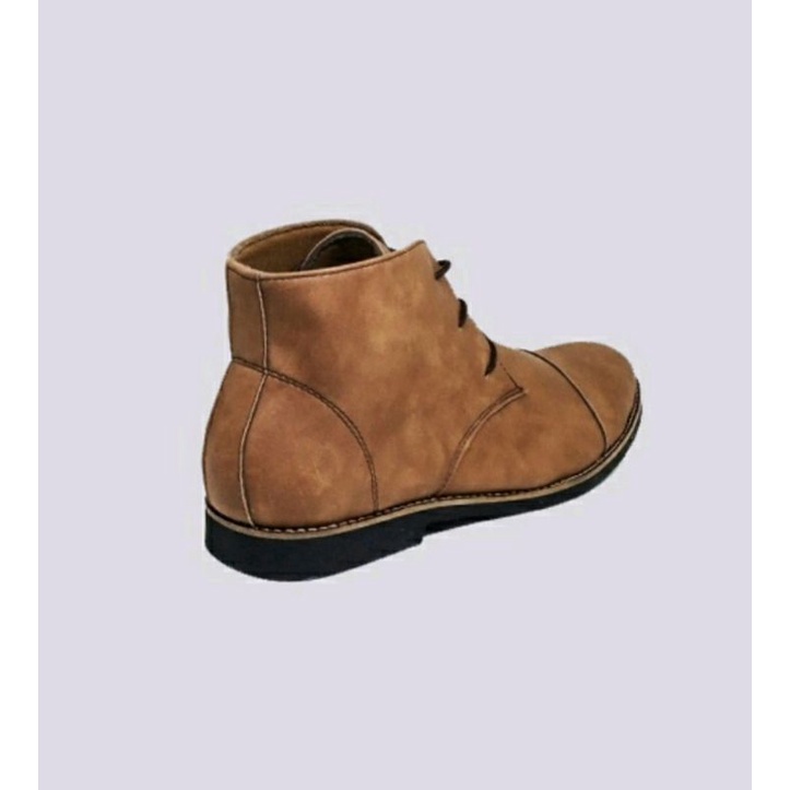 Sepatu Sneaker BIG SIZE MAN 44-48 Low Boots Kasual X08 Kulit Size JUMBO Tan, 48