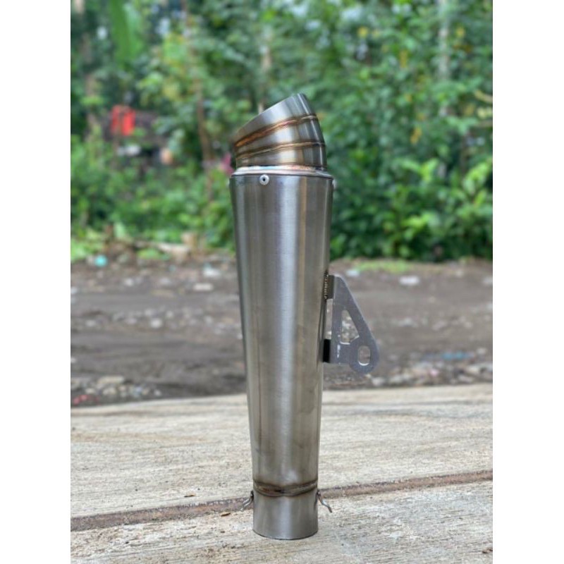 Knalpot Jiksaw keong 25cm polos sarangan setengah cts dsm rsped jrm rcb-1