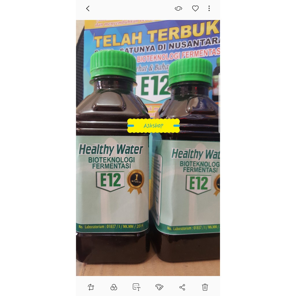 E12 HEALTHY WATER BIOTEKNOLOGI FERMENTASI