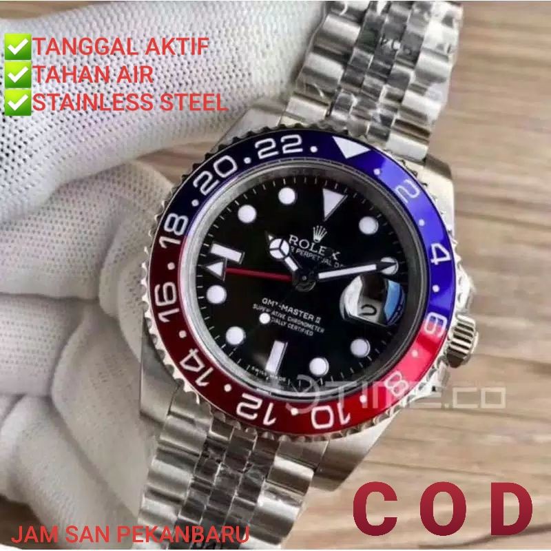 JAM TANGAN PRIA MODEL ROLEX ORIGINAL EXCLUSIVE PREMIUM TERLARIS TERPOPULER SPORT PEKANBARU RIAU COD
