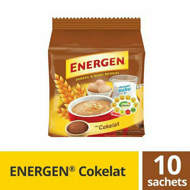 ENERGEN SEREAL ENERGEN VANILA COKLAT ISI 10 30 GR INSTAN CEREAL INSTANT SEREAL SUSU SEDUH