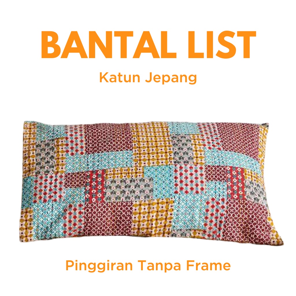 Sarung Bantal Katun Jepang (List) 4-4