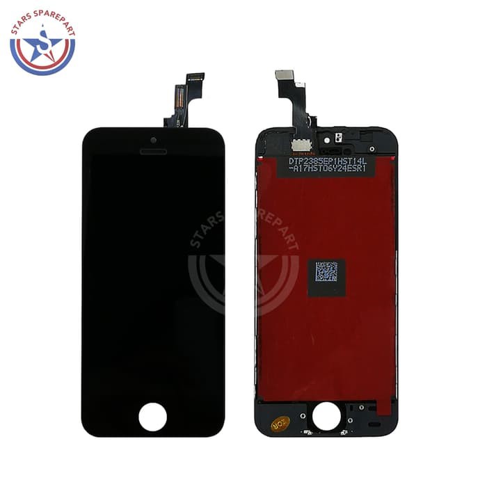 Terlaris LCD IPHONE5S / IPHONE 5S / 5SE + TOUCHSCREEN + FRAME FULLSETT ORI - Hitam