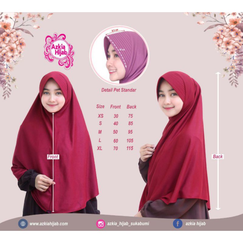 Asma bergo kaos jilbab instan syar'i by Azkia Hijab