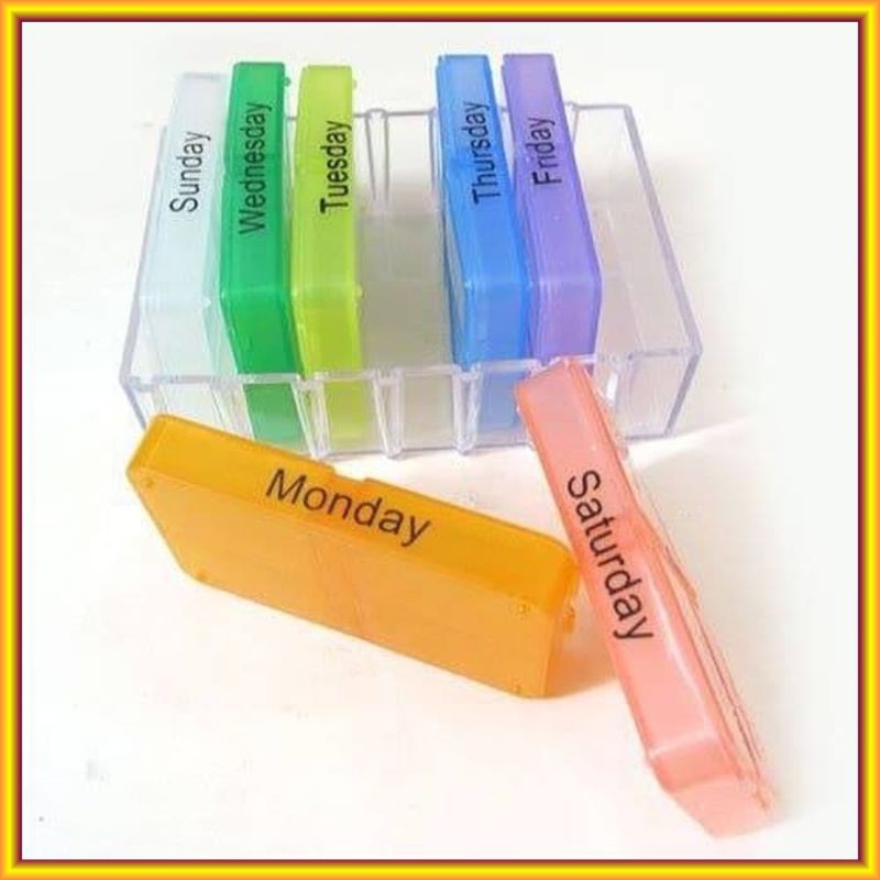 Kotak Obat Tempat Tablet Harian Mingguan Pagi Siang Malam Aksesoris Di Surabaya Shopee Indonesia