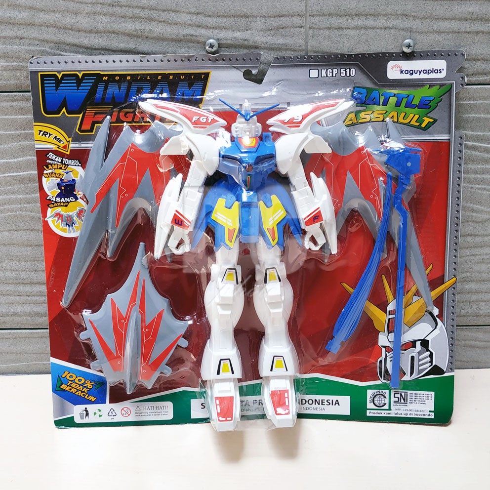 Windam Fight Robot Mainan Robot Gundam Battle Assault Lampu &amp; Suara