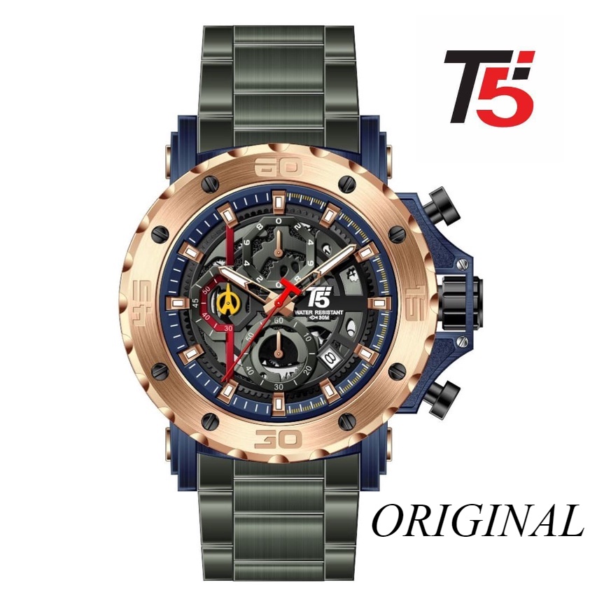 T5 H 3723 original jam tangan pria T5 H3723 crono aktif sporty