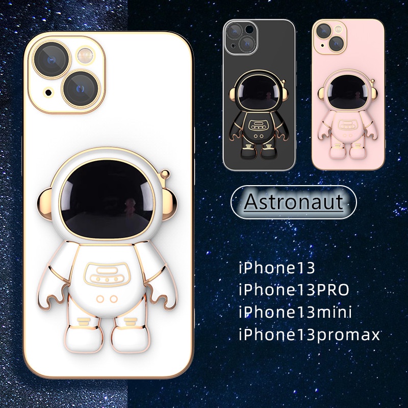 Casing iPhone 11 12 13 pro max 7 plus 8 plus x xs max xr 11 pro max 12 pro max 13 pro max Motif Astronot 3D