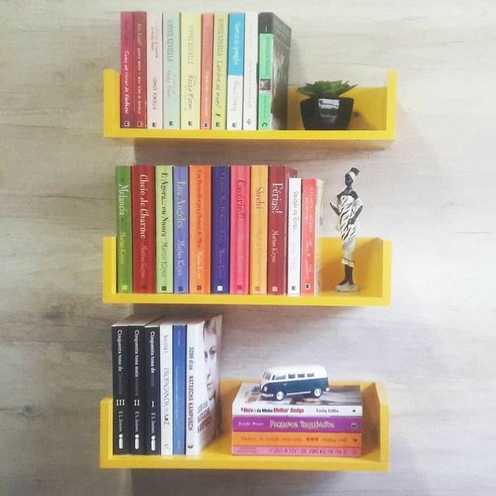 

1 pc Rak Buku Gantung, Rak Serbaguna, L15cm
